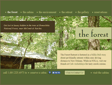 Tablet Screenshot of forestretreat.com